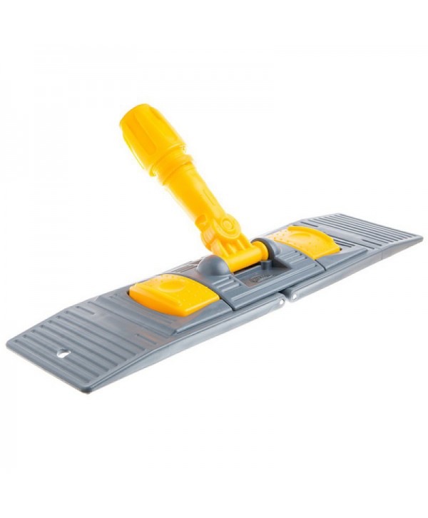 Mopuri profesionale - - Suport mop plat profesional cu buzunare, 40 cm, galben – Compatibil sistem B4, rotire 360°, igienă garantată - arli.ro