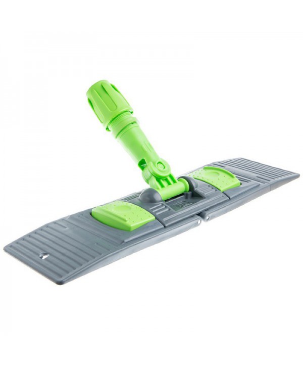  Mopuri profesionale - - Suport pentru mop plat profesional cu buzunare, 40 cm, compatibil sistem B4, rotire 360°, conform normelor UE, verde / gri - arli.ro