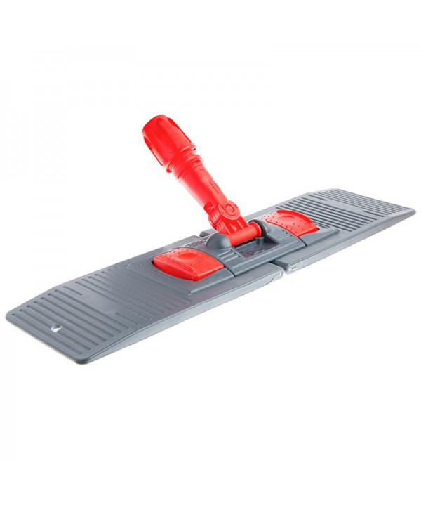  Mopuri profesionale - - Suport pentru mop plat profesional cu buzunare, 50 cm, compatibil sistem B5, rotire 360°, conform normelor UE, rosu / gri - arli.ro