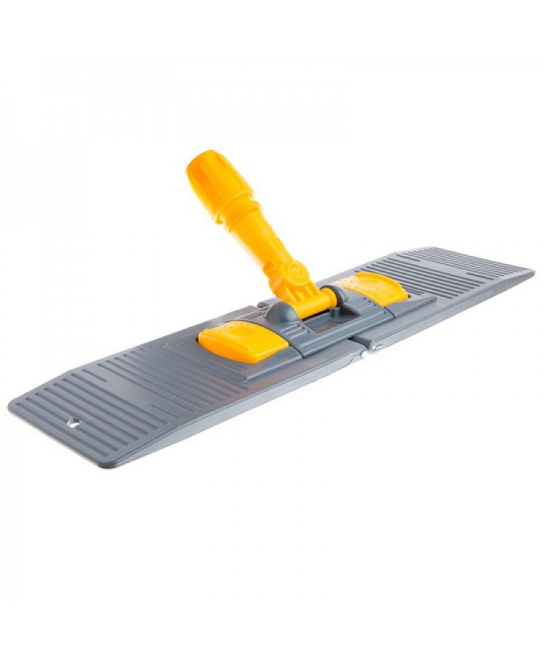  Mopuri profesionale - - Suport pentru mop plat profesional cu buzunare, 50 cm, compatibil sistem B5, rotire 360°, conform normelor UE, galben / gri - arli.ro