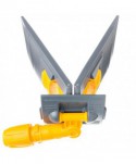 Mopuri profesionale - Suport mop plat profesional 50 cm, cu buzunare, galben – Performanță și igienă optimizată - arli.ro