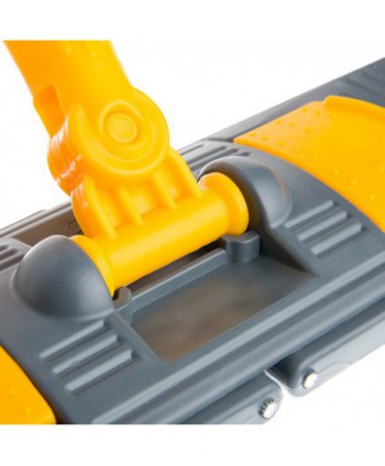 Suport mop plat profesional 80 cm, galben – Eficiență optimizată pentru suprafețele din băi