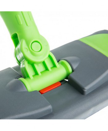 Suport metalic pentru mop plat cu buzunare, 50 cm, compatibil sistem B5, rotire 360°, conform normelor UE, verde / gri