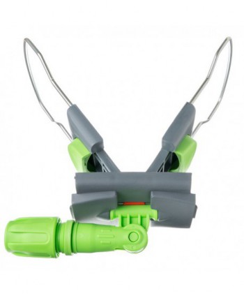 Suport metalic pentru mop plat cu buzunare, 50 cm, compatibil sistem B5, rotire 360°, conform normelor UE, verde / gri