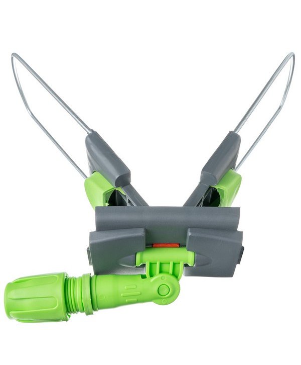 Suport metalic pentru mop plat cu buzunare, 60 cm, compatibil sistem B6, rotire 360°, conform normelor UE, verde / gri Suport metalic pentru mop plat cu buzunare, 60 cm, compatibil sistem B6, rotire 360°, conform normelor UE, verde / gri