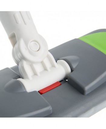 Suport metalic pentru mop plat cu buzunare, 80 cm, compatibil sistem B8, rotire 360°, conform normelor UE, verde / gri