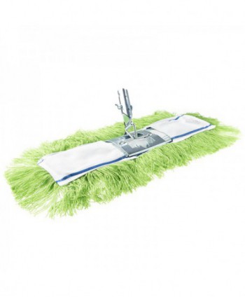  Mopuri profesionale - Mop plat cu buzunare din acryl + suport, utilizat pentru lustruire, 40 cm, compatibil sistem M4, conform cod culori UE, verde - arli.ro