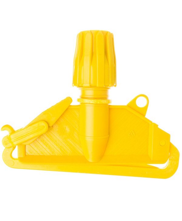 Suport Mop Kentucky din Plastic, Galben – Fixare Rapidă și Sigură pentru Zonele cu Risc Mediu