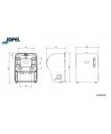  Dispensere prosoape hartie - Dispenser prosop hartie rola, suprafata nichelata, Premium, Jofel Nickel - arli.ro