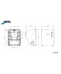Dispensere rola hartie - Dispenser prosop hartie rola, nickel - Jofel Autocut - arli.ro