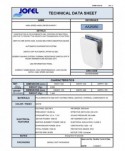 Uscatoare de maini - Uscător de Mâini Jofel Infinity cu auto sterilizare SteriTouch®🦠, HEPA, viteza aer 540 km/h 🚀, vaporizator 💦, Putere 1550W - arli.ro