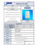 Dozatoare de sapun - Dozator sapun lichid Jofel SMART, capacitate 1000 ml, vizor de nivel, ABS de inalta calitate, inchidere cu cheie, alb - arli.ro