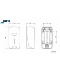 Dozatoare de sapun - Dozator sapun lichid Jofel SMART, capacitate 1000 ml, vizor de nivel, ABS de inalta calitate, inchidere cu cheie, negru - arli.ro
