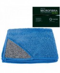  Lavete din microfibra - Laveta microfibra cu buzunar abraziv, albastra -  ULTRA - arli.ro