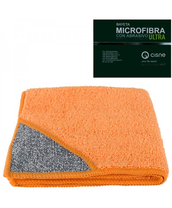  Lavete din microfibra - - Laveta microfibra cu buzunar abraziv, portocalie -  ULTRA - arli.ro