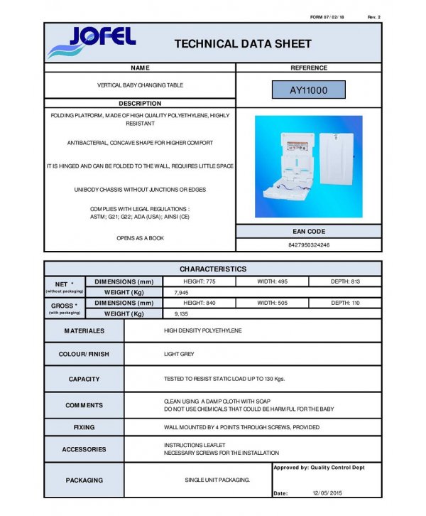 Masă Profesională pentru Schimbat Scutece 👶 Jofel – Deschidere Verticală - Siguranță, Igienă și Durabilitate la Superlativ Masă Profesională pentru Schimbat Scutece 👶 Jofel – Deschidere Verticală - Siguranță, Igienă și Durabilitate la Superlativ