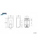 Dozatoare de sapun din inox - Dozator din inox satinat pentru sapun lichid, calitate si finisaj premium, capacitate 900 ml, Jofel Aitana - arli.ro