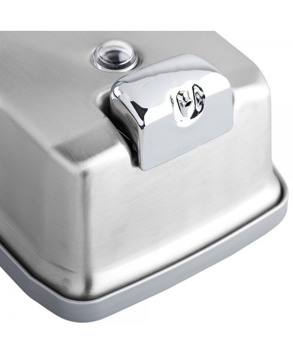 Dozator premium din inox satinat pentru sapun lichid, antivandalism 🔒 anticoroziune 🛡️ 1000 ml, Jofel Futura