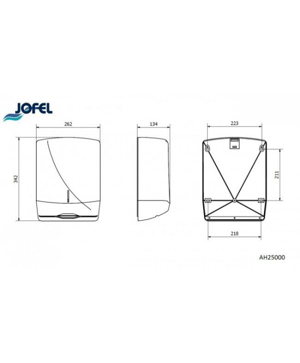 Dispenser Prosoape Pliate din Inox Satinat Antivandalism🛡️Jofel Futura – Siguranță și Rezistență în Medii Exigente