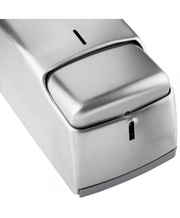 Dozator din inox satinat pentru sapun lichid din gama Jofel Futura, antivandalism, design minimalist, calitate premium Dozator din inox satinat pentru sapun lichid din gama Jofel Futura, antivandalism, design minimalist, calitate premium