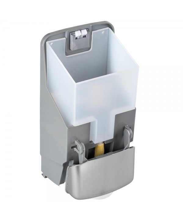 Dozator din inox satinat pentru sapun lichid din gama Jofel Futura, antivandalism, design minimalist, calitate premium Dozator din inox satinat pentru sapun lichid din gama Jofel Futura, antivandalism, design minimalist, calitate premium