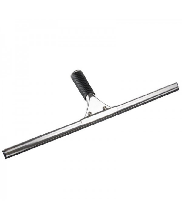  Materiale de curatenie - - Racleta profesionala din inox pentru sters geamuri, lamela din cauciuc, latime 45 cm, maner ergonomic din plastic - arli.ro