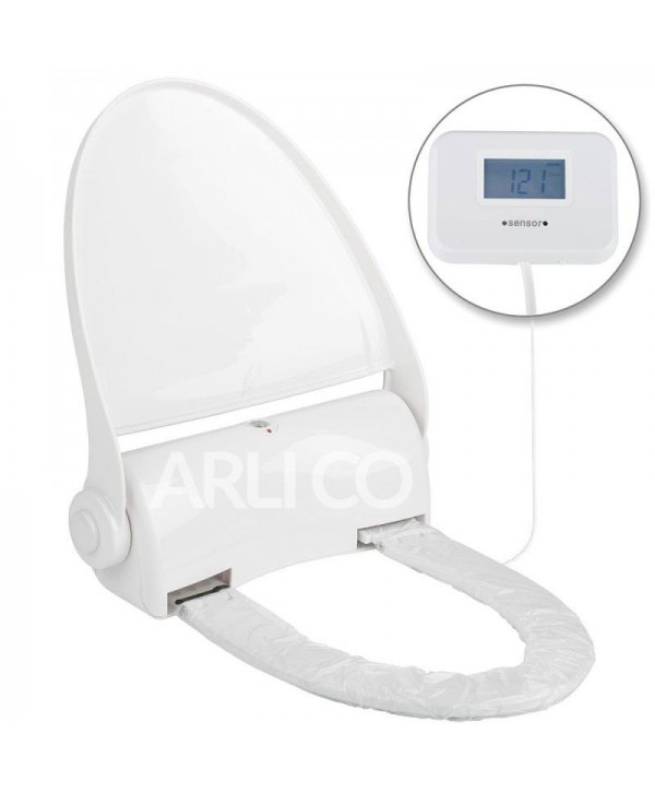 Capace WC cu folie igienica - - Colac WC automat cu senzor si display - cu folie 135 utilizari - arli.ro