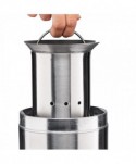 Cosuri de gunoi, containere si pubele - 🚬 Scrumieră de Exterior din Inox 4L – Jofel, Fixare în Pardoseală, Antivandalism, Garanție 10 Ani - arli.ro