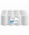Prosoape de hartie tip rola, 2 straturi, 100% celuloza, albe, 59 metri, 255 portii, Lucart 861093, pachet 12 role