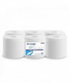 Prosoape de hartie tip rola, 2 straturi, 100% celuloza, albe, 100 metri, 435 portii, Lucart 861078, pachet 6 role