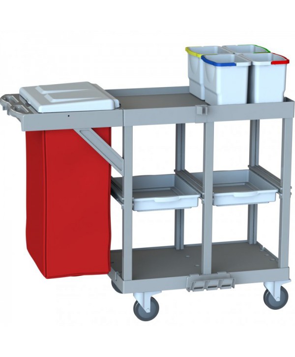 Carucioare room service si zona food - - Cărucior Deservire Zona Food ArliPlus® M118 - Capacitate Mare, Stabilitate și Organizare în Servirea Profesională - arli.ro