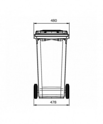 🚮 Pubelă Albastră Colectare Selectivă 120L Fabricată în Germania de ESE®, Ideală pentru Hârtie și Carton
