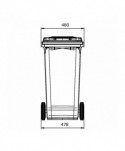 Cosuri gunoi colectare selectiva - 🚮 Pubelă Maro Colectare Selectivă 120L Fabricată în Germania de ESE®, Rezistentă la Coroziune, UV, Intemperii - arli.ro