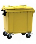  Cosuri gunoi - Container de gunoi galben pt colectare selectiva deseuri din plastic 1100 litri, fabricat in Germania - arli.ro