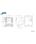  Dispensere prosoape hartie - Dispenser prosop hartie rola, alb, autocut, senzor, Jofel Azur - arli.ro