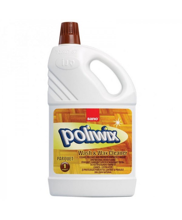 Detergenti si solutii de curatat - - Sano Poliwix Parquet 1L – Detergent Profesional pentru Parchet și Podele din Lemn - arli.ro