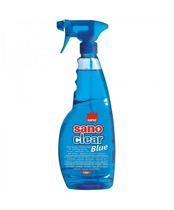  Detergenti si solutii de curatat - - Detergent geamuri - Sano Clear Blue 1L - arli.ro