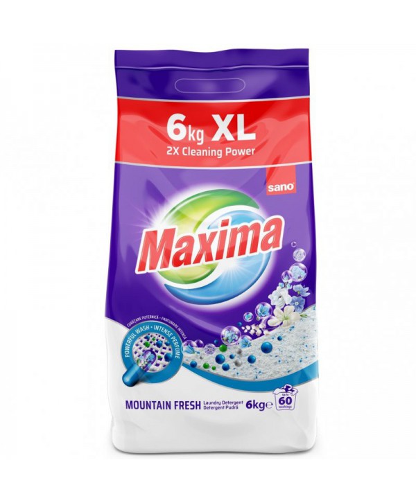  Detergenti si solutii de curatat - - Detergent Sano Maxima Mountain Fresh 6 kg - arli.ro