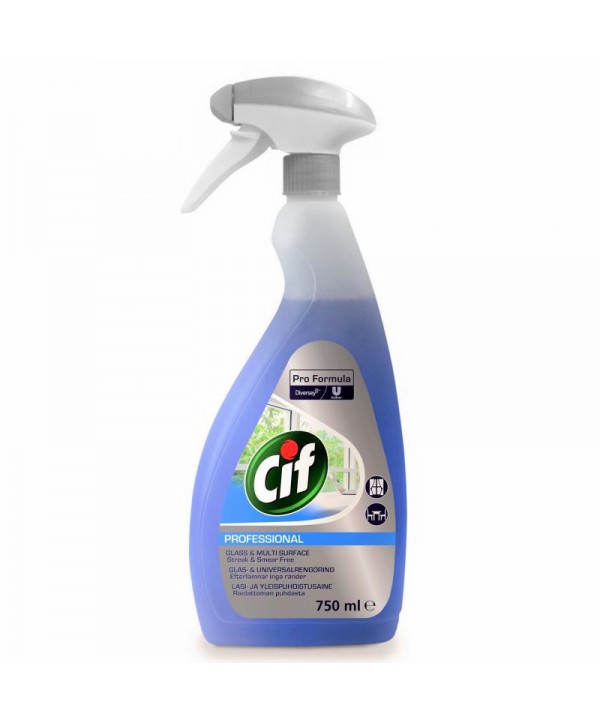  Detergenti si solutii de curatat - - Detergent geamuri si suprafete - Cif Professional 750 ml - arli.ro