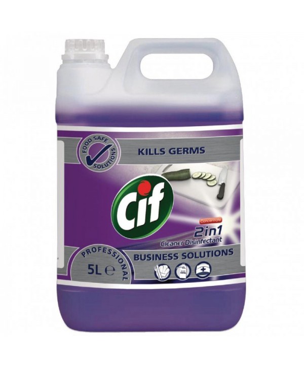  Detergenti si solutii de curatat - - Dezinfectant suprafete - Cif Professional 2 in 1 Concentrat 5 L - arli.ro