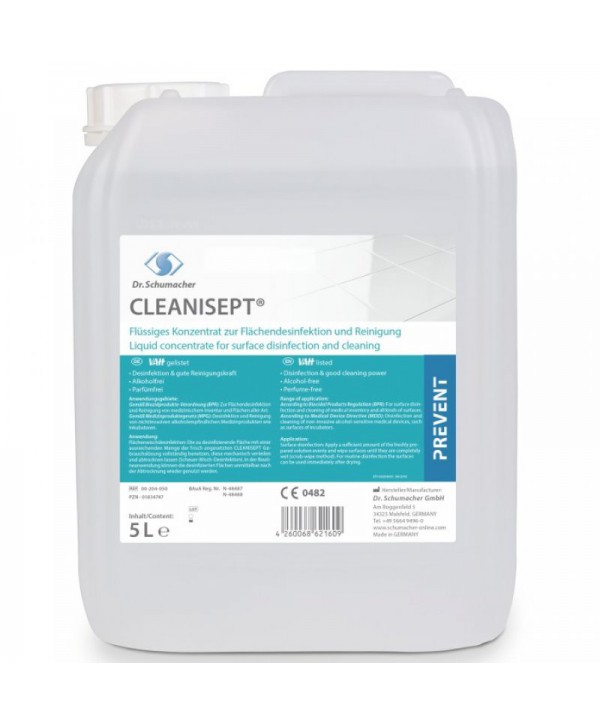  Dezinfectanti pentru suprafete - - Dezinfectant medical concentrat de nivel inalt pentru suprafete - Cleanisept - 5 litri - arli.ro