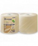Consumabile hartie - 2 🧻 Hartie Prosop Ecoologica din fibre de celuloza Fiberpack®🌱, 2 straturi, 800 portii, 200 metri, Lucart 852218 - arli.ro