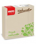 Consumabile hartie - Șervețele de masă Think Natural 🌱 33x33 cm, 50 buc – Sustenabilitate și Eleganță Eco-Friendly - arli.ro