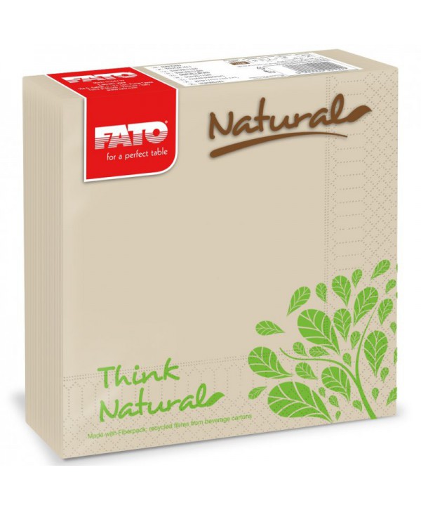 Consumabile hartie - - Șervețele de masă Think Natural 🌱 33x33 cm, 50 buc – Sustenabilitate și Eleganță Eco-Friendly - arli.ro