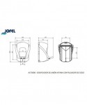 Dozatoare de dezinfectant - Dozator de dezinfectant, actionabil cu cotul - 900 ml - arli.ro