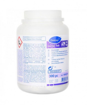  Dezinfectanti pentru suprafete - Dezinfectant clorigen efervescent de nivel inalt - Suma Tab - 300 buc/cutie - arli.ro