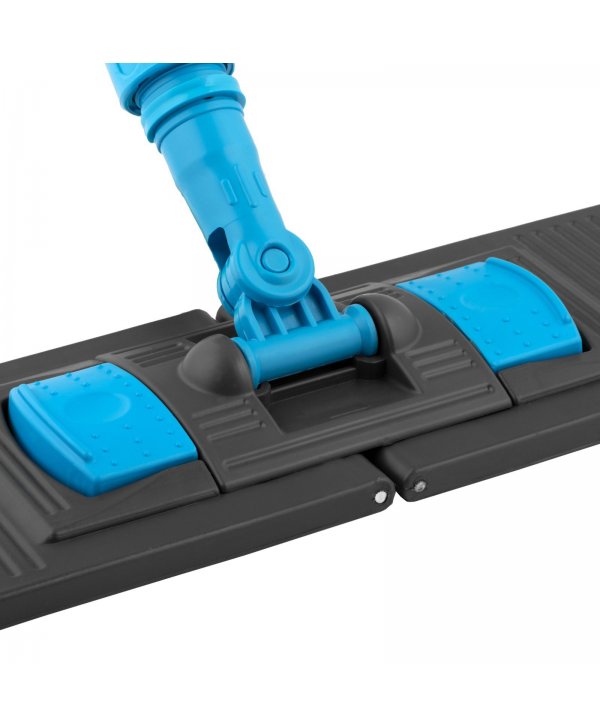 Suport mop profesional plat albastru 50 cm, fixare cu urechi, pentru spatii administrative