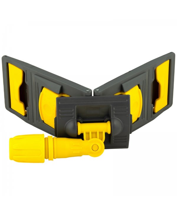 Suport mop profesional plat galben 40 cm, fixare cu urechi, pentru lavoare