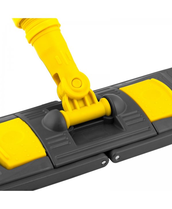 Suport mop profesional plat galben 40 cm, fixare cu urechi, pentru lavoare