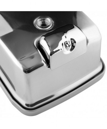 Dozator premium din inox lucios pentru sapun lichid, antivandalism 🔒 anticoroziune 🛡️ 1000 ml, Jofel Futura